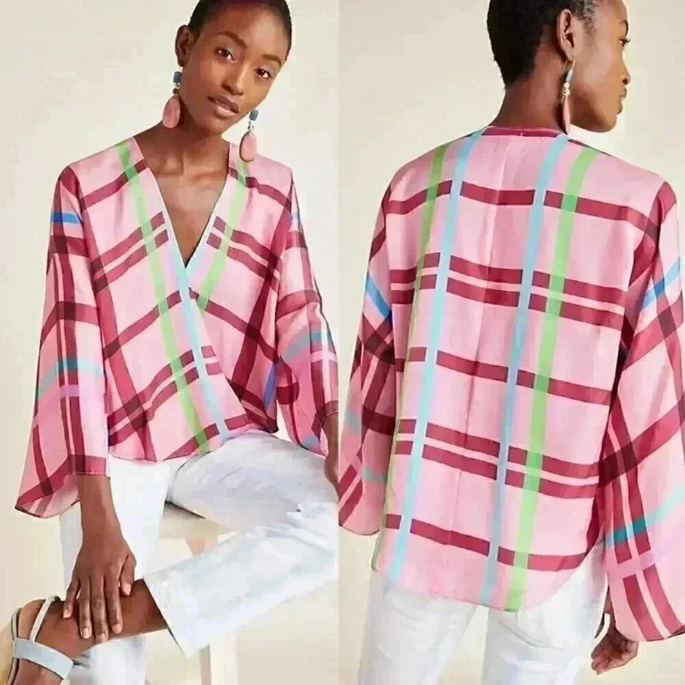 Anthropologie GUAPA Carrie Blouse in Pink Size XS NWOT $140